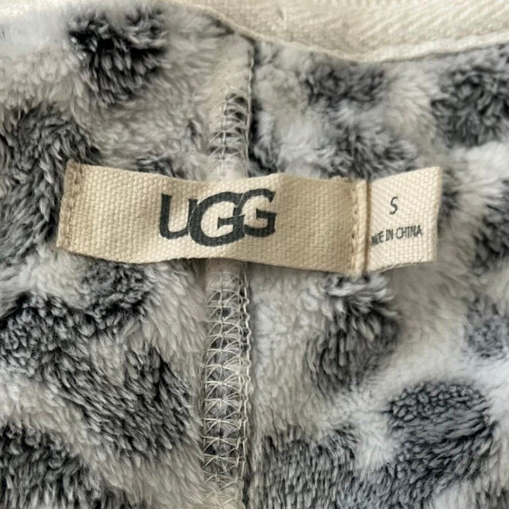 Ugg Women's Top Daisy Fleece Cotton Blend V-neck Long Sleeve Sweater Size S - Picture 11 of 13
